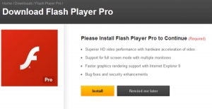 Fake adobe flash player update virus infects computers and phones users